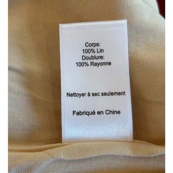 NWOT ASTR the Label Heather Dress Linen Rust Abstract Lined Open Waist XS - Picture 11 of 13